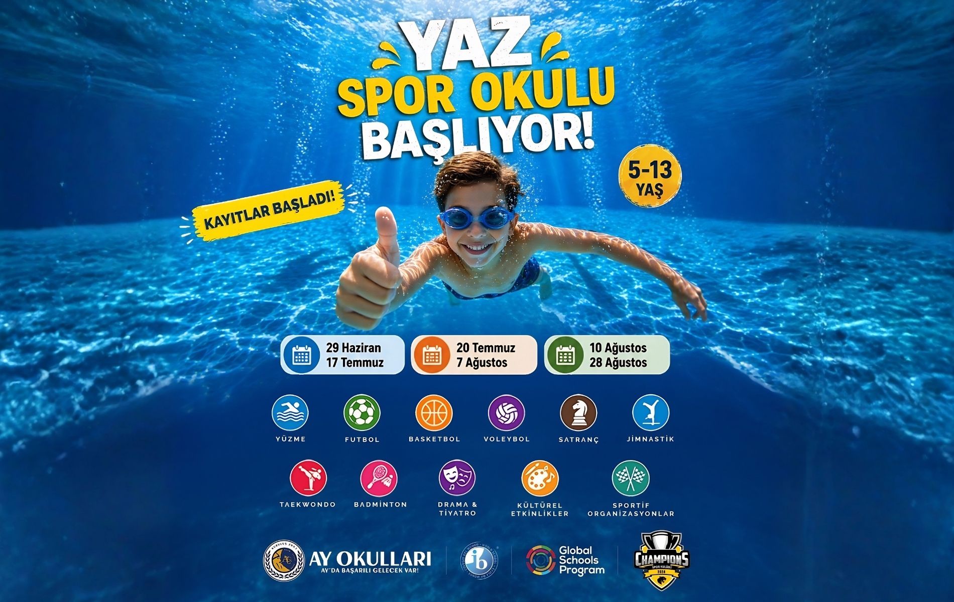 Ay Koleji Yaz Spor Okulu Etkinlikleri